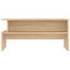 VidaXL Coffee Table Sonoma Oak 90x55x42.5 Cm Engineered Wood 834280