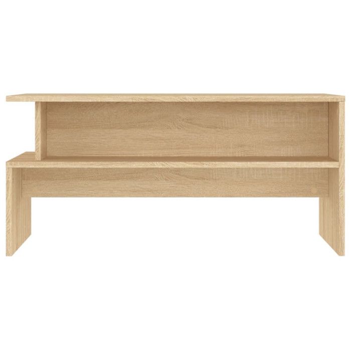 VidaXL Coffee Table Sonoma Oak 90x55x42.5 Cm Engineered Wood 834280