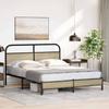 Bed Frame Without Mattress 150 X 200 Cm Sonoma Oak Wood Based Panel