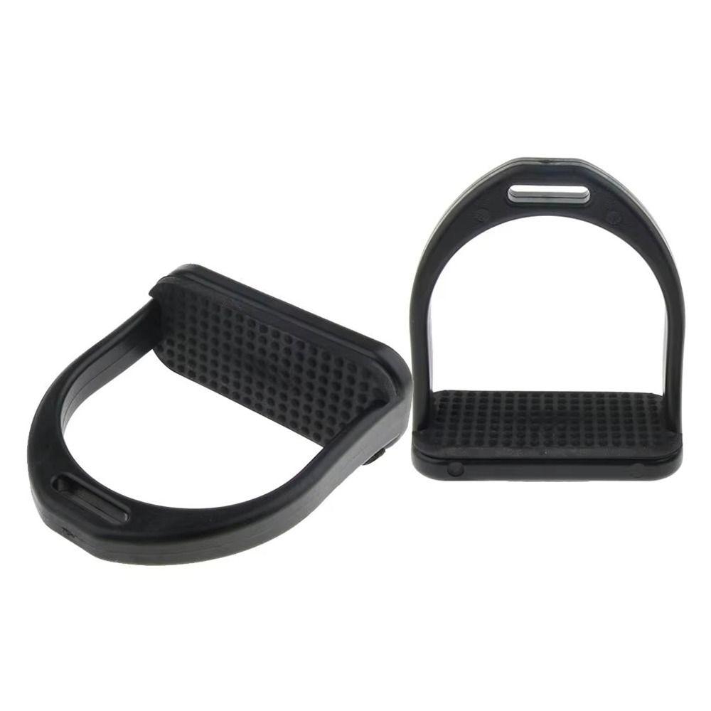 1Pair Black Nonslip Saddle Engineering Plastics Equestrian Equipment  Horse Tool Accessories