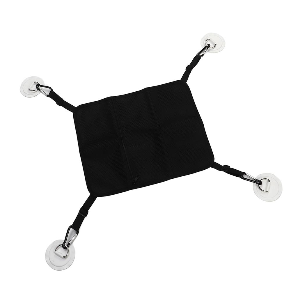 Mesh Deck Bag Paddle Board Storage for Kayaking Water Sports Supplies with 4 Patches Hooks