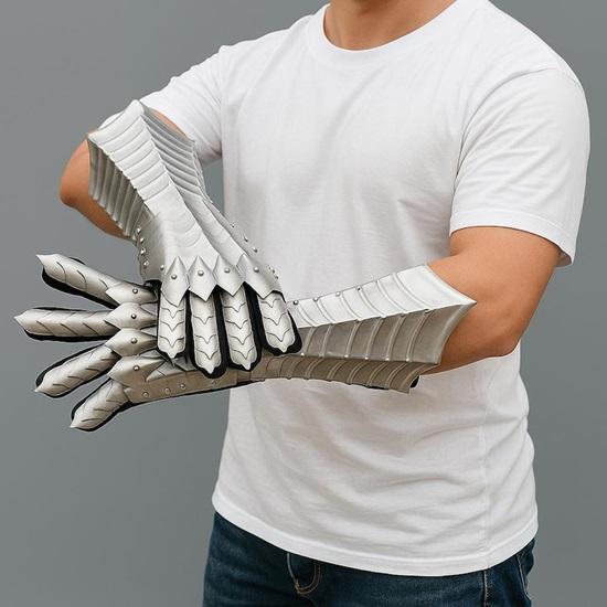 Medieval Nazgul Gloves Set  Pair Of Gothic Gauntlet Gloves  Halloween Costume Role Play  Cosplay Costume Gauntlets