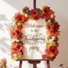 Artificial Maple Leaf Vine Autumn Thanksgiving Home Decor Greenery.