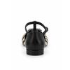 Zapato Mary Jane Negro Cebra Hebilla Joya Montevita 105466