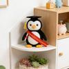 Plush Graduation Penguin Stuffed Animal with Graduation Cap and Congratulations Sash Soft Toy for Graduation Celebration Gift