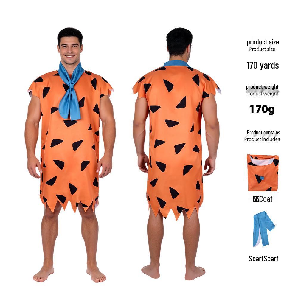 CrossW Modern Primitive Tribal Cosplay Costume - Ethnic Man Theme Clothing for Halloween & Performances