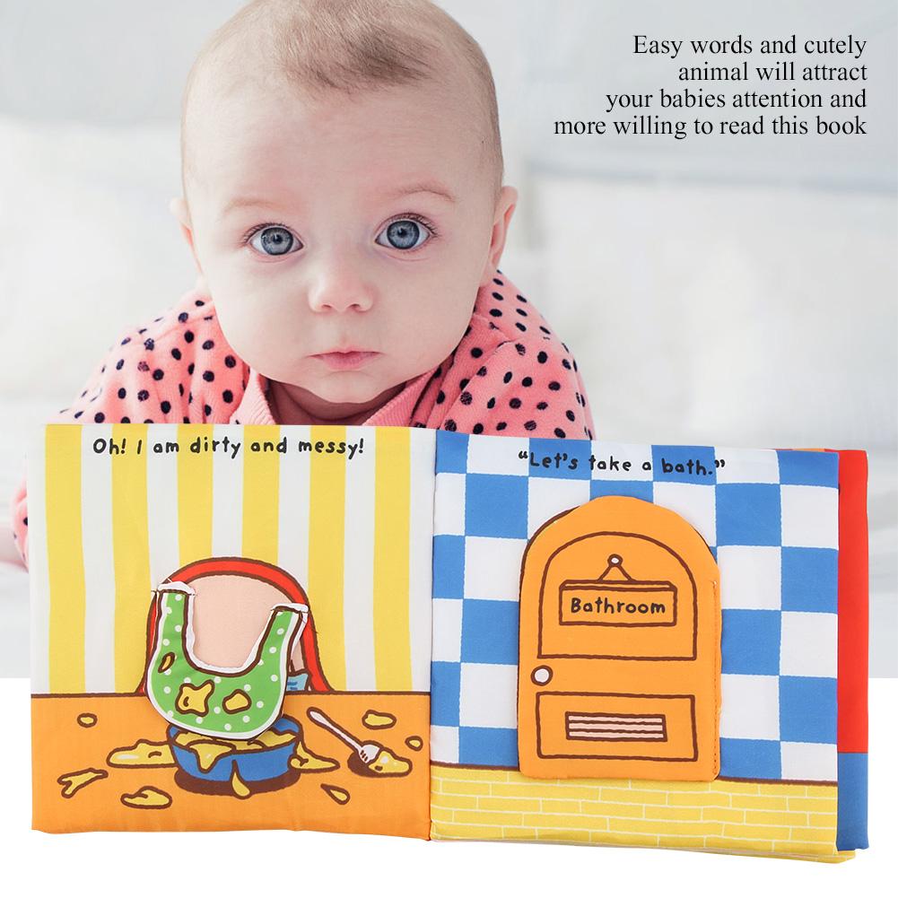 

Baby Cloth Book Infant Early Cognitive Development Educational Book (Bath Cloth Book)