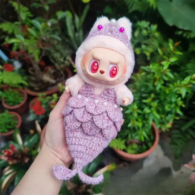 Cute Mermaid Double Cherry Set For 17cm Ropa Labubu 3.0 Big Into Energy Series Fashion Doll Clothes Ropa Labubu V2/V3