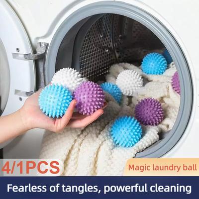 4/1Pcs Silicone Laundry Balls Household Anti Fouling Drum Laundry Balls Reusable Basic Laundry Cleaning Products