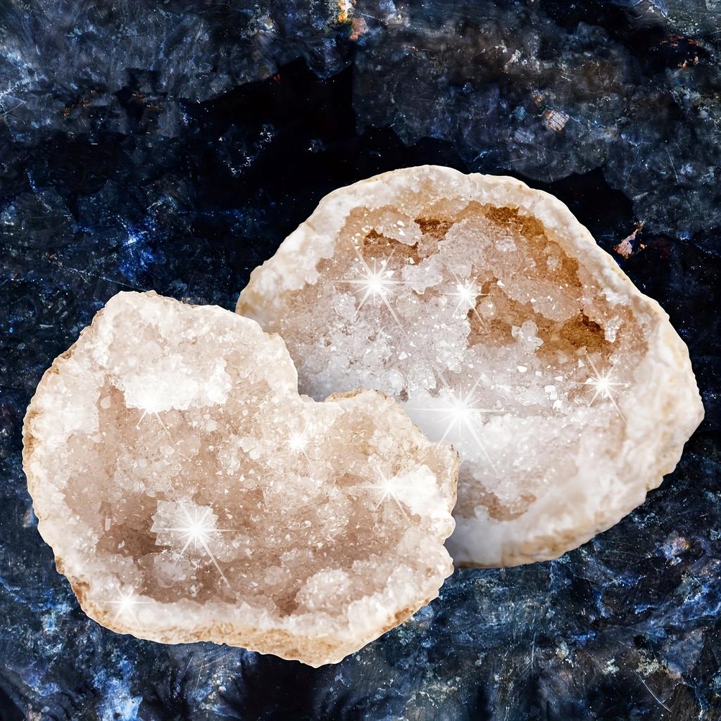 8Pc Set Natural Agate Geode Crystal Cluster - Raw Mineral Specimen For Crystal Collection Healing Lucky Collection Gift