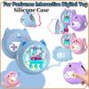 Sött silikonskal Skyddande hudhylsa Anti-fall Silikonskydd Stötsäkert med snodd för Punirunes Interaktiv Digital Leksak