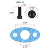 LZONE - AN4 Male Turbo Oil Feed Inlet Flange Adapter Kit w/Gasket For T3 T4 T04 T04B T04E JR-OFG31