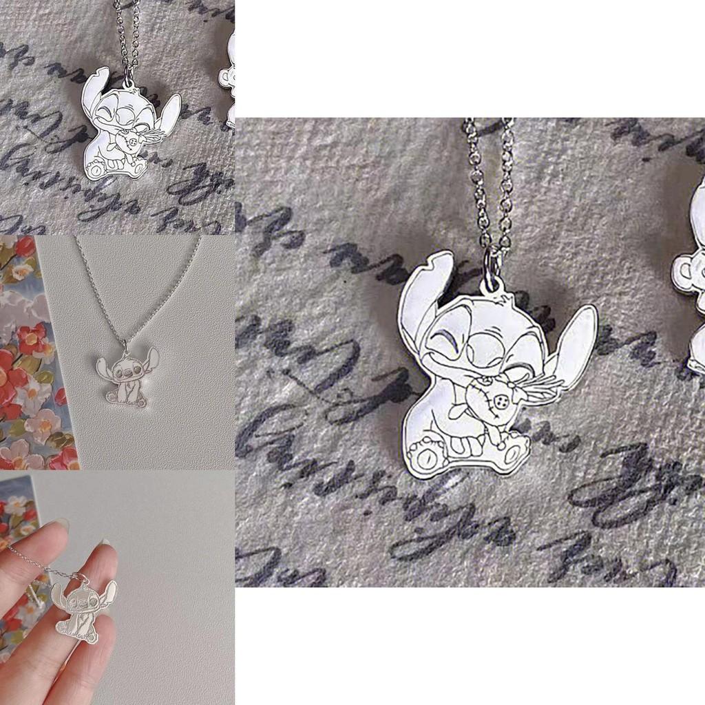 Cute Anime Stitch Pendant Necklace Trendy Fashionable Gift For Girls In 2024