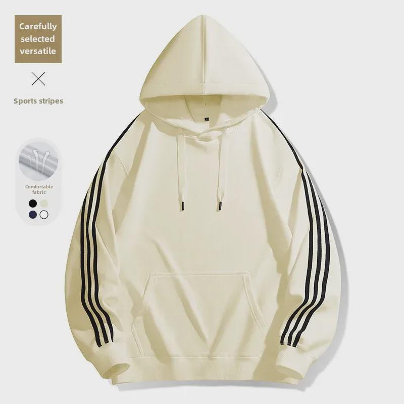 Polaris star Unisex Gestreept Sweatshirt met Ronde Hals - Trendy Lente/Herfst Top met Lange Mouwen 4XL