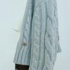 Moonsward Sky Cable Zip-Up Cardigan