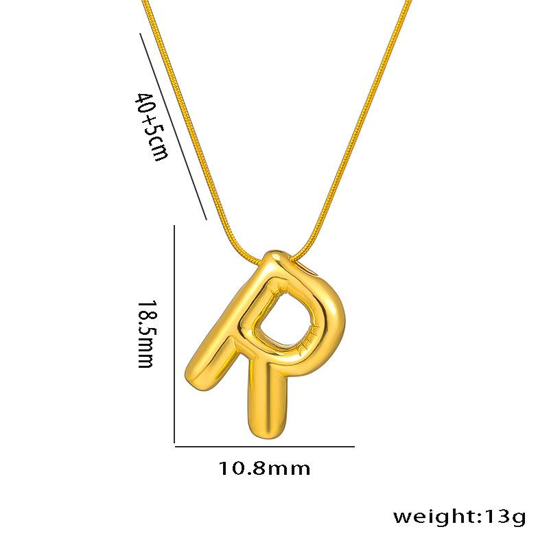 Collana con Ciondolo Lettera Alfabeto A-Z in Acciaio Inossidabile per Donna Catena a Serpente Iniziale Choker Clavicola Collane Gioielli per Regali di Compleanno