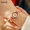 Labaoli Damen Bestseller Quadratisches Stahlarmband Armbanduhr - Elegantes Xiang-Design