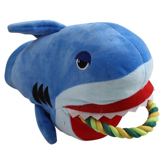 Plush Interactive Dog Toy Squeaky Stuffed Animal Puppy Chew Toy Dog Tug of War Toy for Large Small Dogs Training Teeth Cleaning