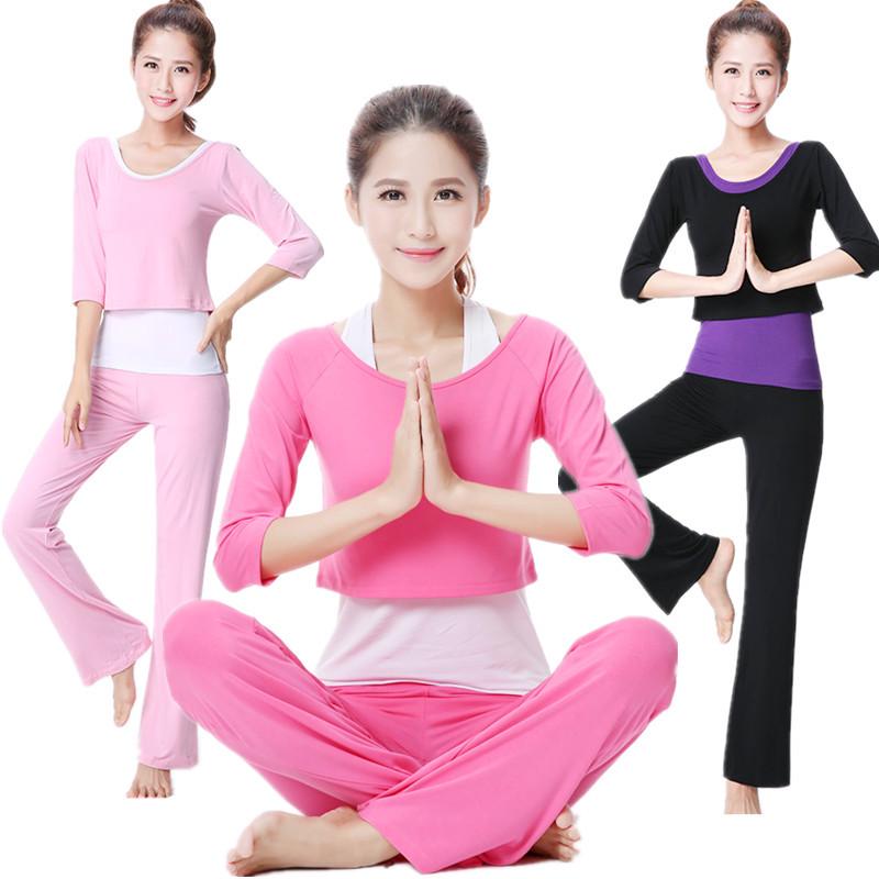 2022 Korean Style Women's Three-Piece Yoga Suit – Autumn/Winter Modal Fitness Set