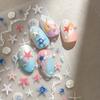 Starfish, Shell, Ocean Animal Nail Stickers, Shell Shiny Summer Nail Decorations