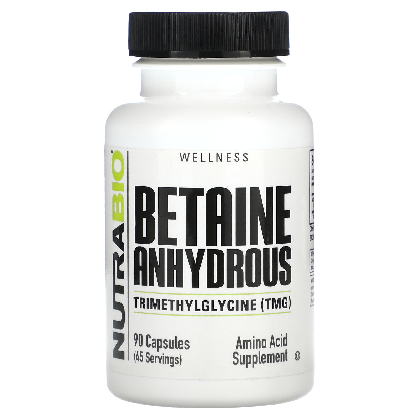 

Anhydrous Betaine, 90 Capsules (500Mg per Capsule)