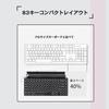 OUSEITECH Mechanical Blue LED Waterproof Compatible with Retro Stylish for Use Typewriter-Style Keyboard, Switches, Backlight, Hot-Swap, 83-Key