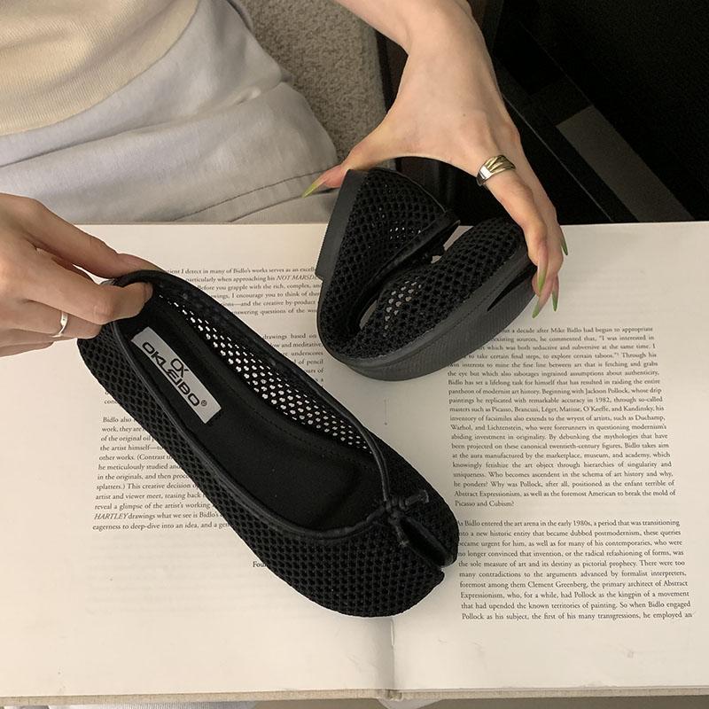 Fashion Fashion Mesh Ladies Flats Slip On Shoes Summer Spring Female Breathable Footwear Shallow Luxury Women Ballet Flats Shoes