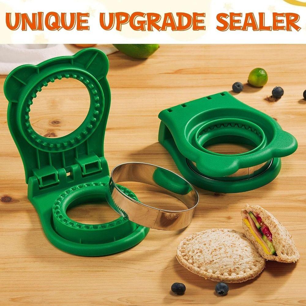 Sealer Flip DIY Sandwichschneider Form Edelstahl Sandwichschneidewerkzeug für Kinder Mittagessen