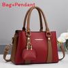 Pu Small Crossbody Bag With Contrast Color Block Pocket For Daily Use