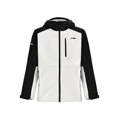 Li Ning Sports Casual Loose Simple Hooded Windbreaker Unisex Outerwear Black Gray AFDUC59-3
