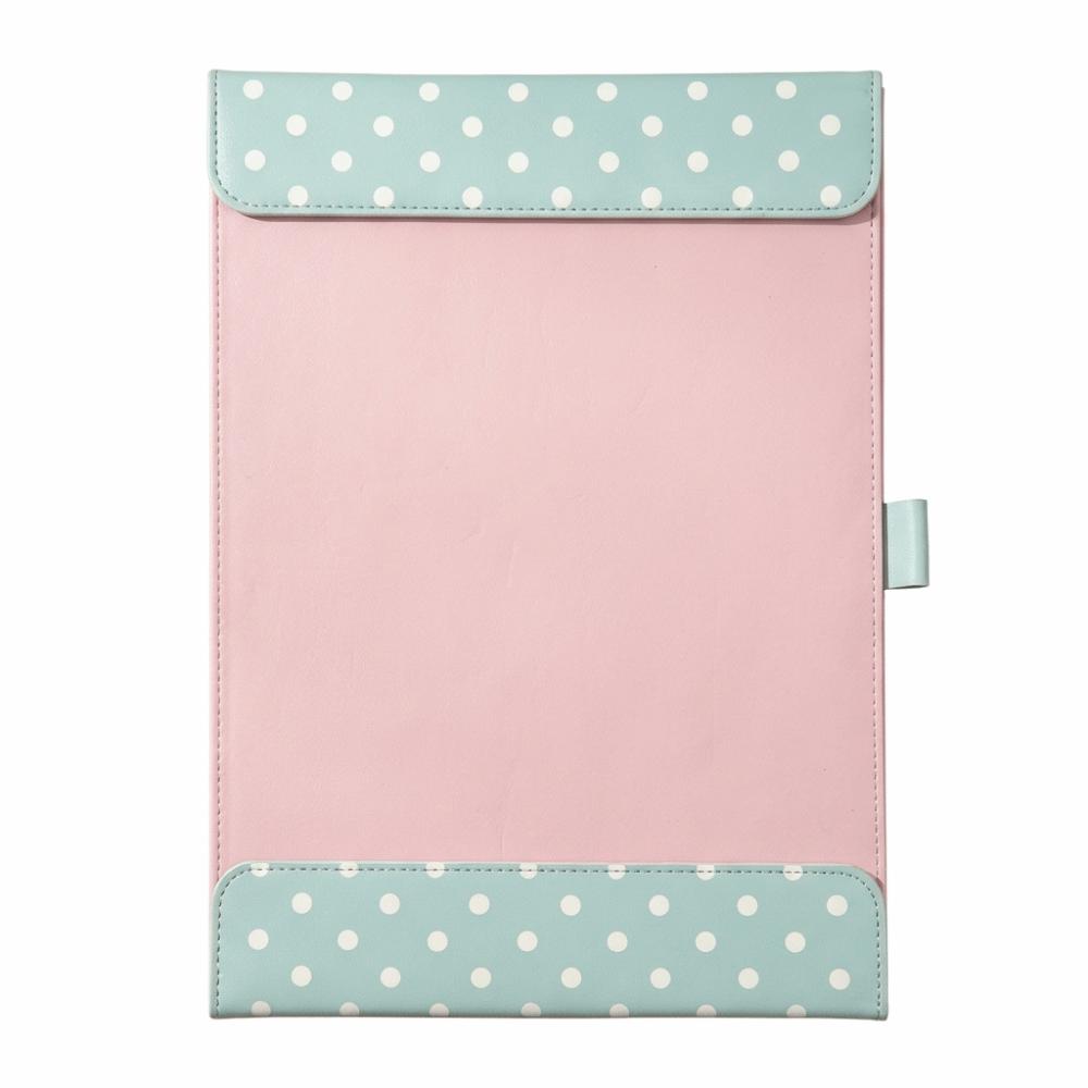 PU Leather Clipboard Folder A4 Magnetic Paper Organizer Stylish Magnetic Clipboard Folder  Office