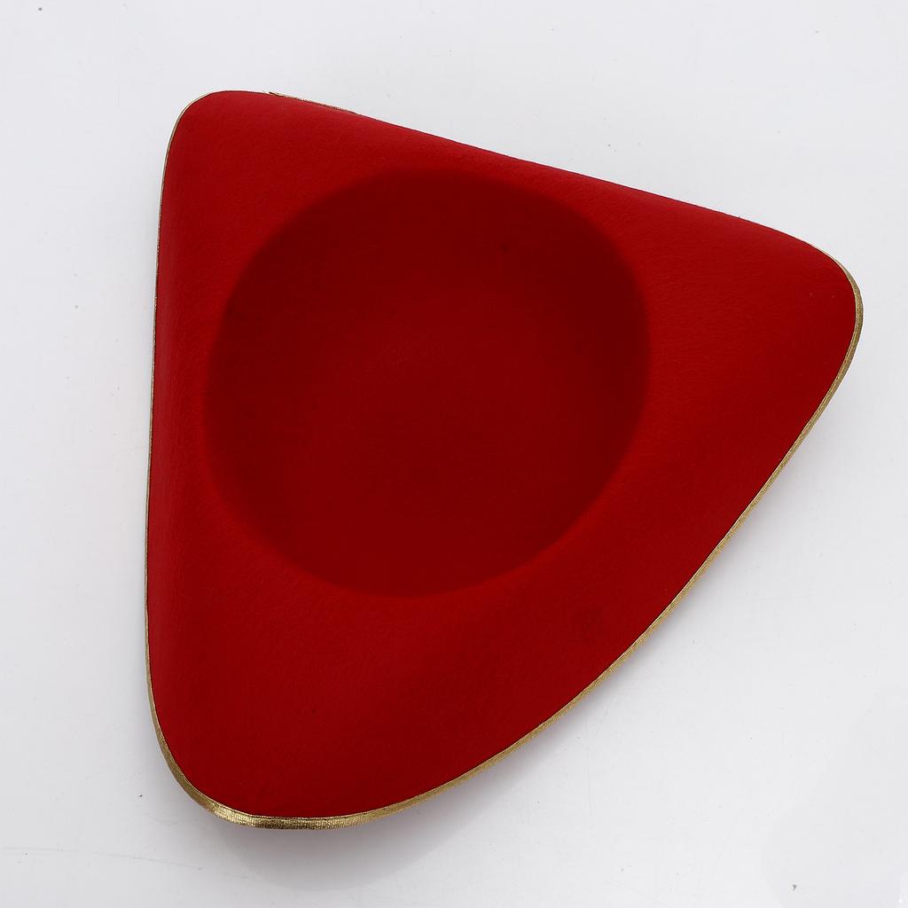 Unisex Halloween Pirate Hat Tricorn Style Distressed Felt with Metallic Brim Cosplay Accessory 1Pc