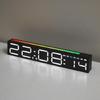 Elegant Bedside Clock With Large Led Screen Date Time 12/24 Display For Students Bedroom or Study