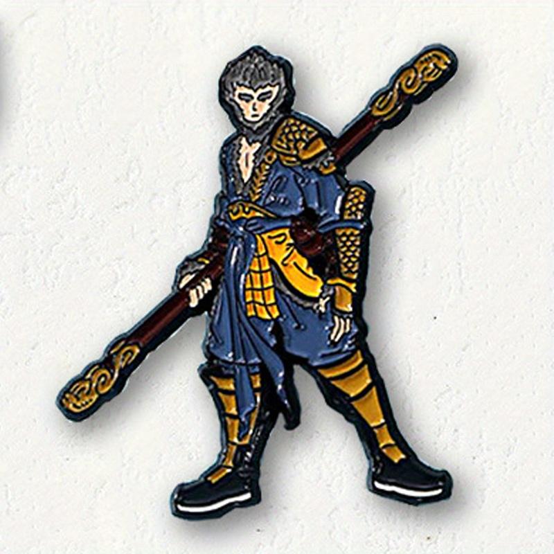 Kreative Mythologische Figur Sun Wukong Brosche Rucksack Kleidung Zubehör Anstecknadel