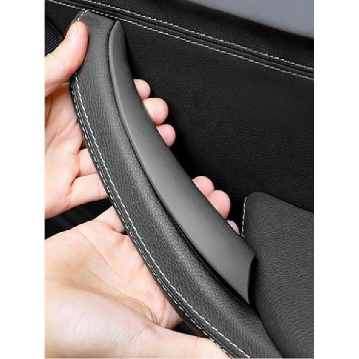 For BMW X3 F25 X4 F26 Black Beige Carbon Interior Door Handle Panel Cover Trim