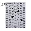 Holiday Party Nail Decals Halloween 3D Embossed Stickers, Skeleton Hand Pumpkin Spider Bat Decor Sticker Art Decals, Gothic Manicure Decoration