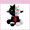Adorable New Ranboo Sit Cute Plush Toy Black And White Smiley Sheep Doll For Kids