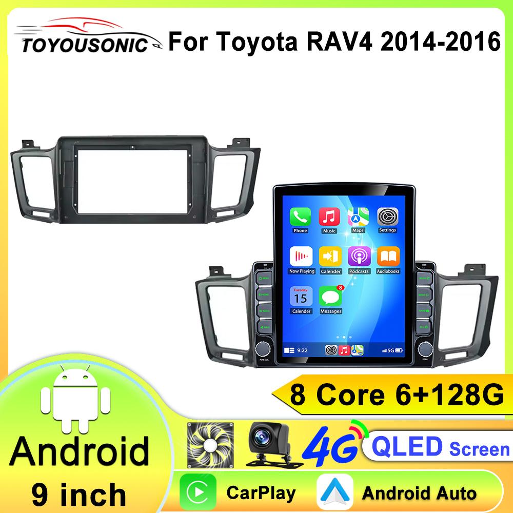 Android 13 Auto Carplay Car Radio For Toyota RAV4 RAV 4 Xa40 2012 2013 2014 2015 2016 2017 2018 2019 Stereo Multimedia Player BT