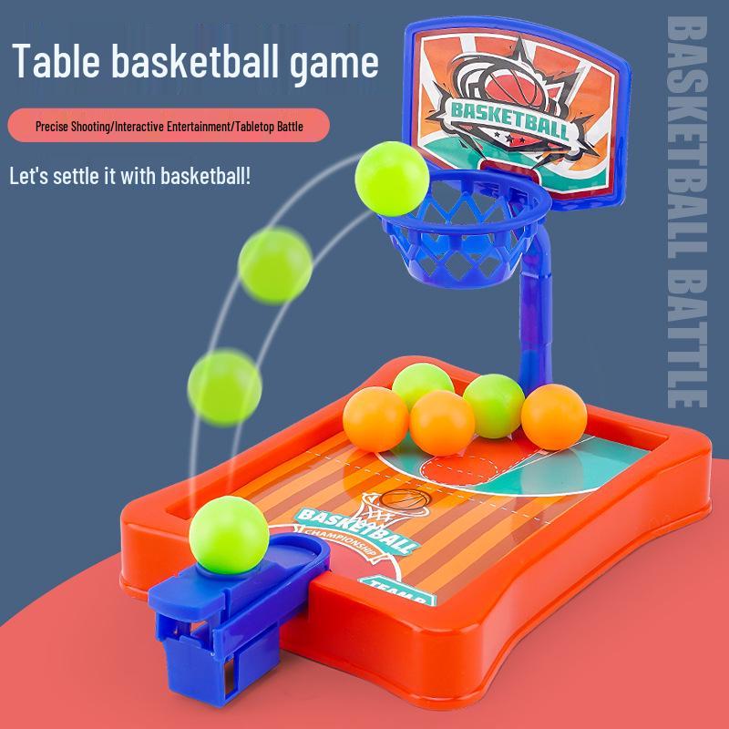 Mini Basketball Hoop Tabletop Game: Children's Finger Shooting Toy