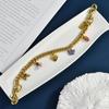 1Pc Shining Cartoon Keychain Bag Chain Colorful  Car Key Chain Metal Key Ring Exquisite Gifts Souvenirs Car Pendant