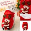 Christmas Costume with Plush Snowman and Hooded Flannel Antlers for Warm Winter Pet Clothing