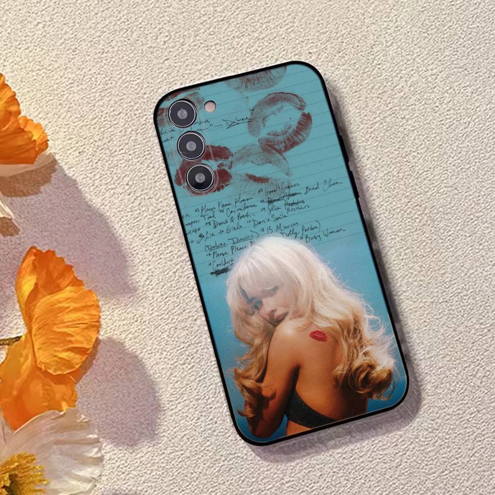 S-Sabrina C-Carpenter Singer Phone Case For Samsung Galaxy A73,A72,A71,A70,A53,A52,A51,Others Soft Black Cover