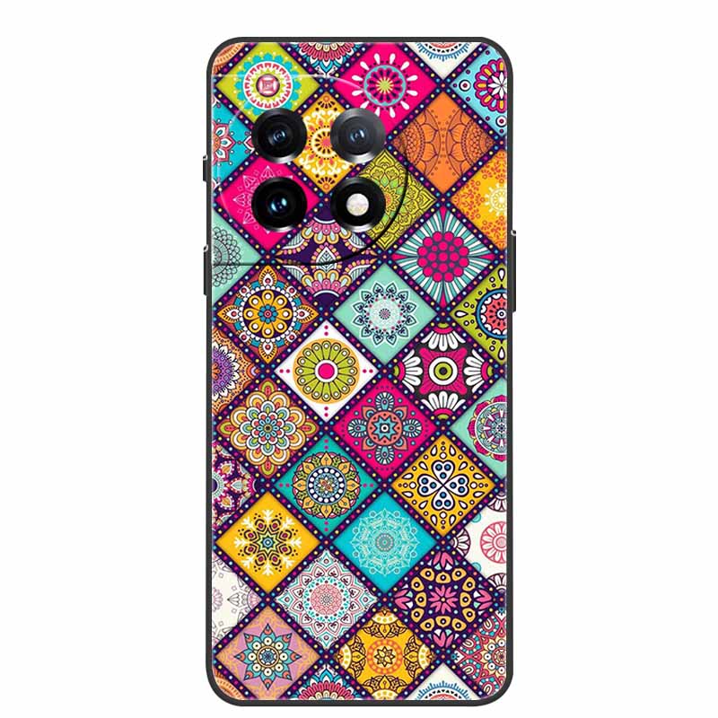 For One Plus 11 Case Marbled Granite Stone Texture Phone Cases for Oneplus 11R Shockproof Soft Cover on for Oneplus11 5G Silicon