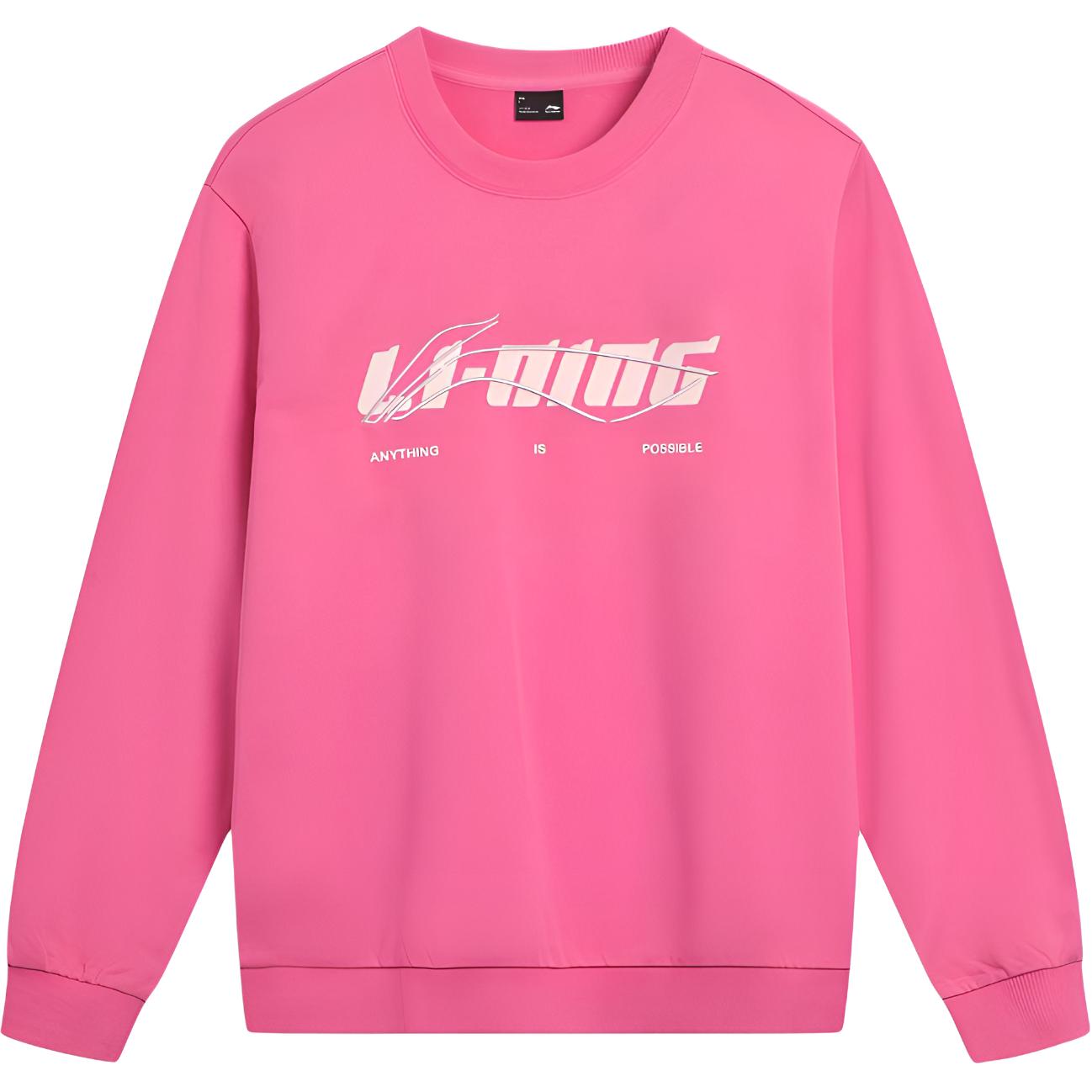 

Свитшот унисекс Li Ning Sports Lifestyle Series свободного кроя с круглым вырезом и логотипом AWDVF77-9 XXL