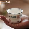 120ml Hand-painted Group Rhyme Teacup Ancient Tea Bowl Cup For Tea Tea-tasting Fragrance Cup Chazhan Master Cups Household Cha