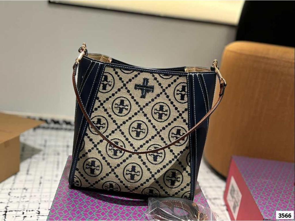 TB Damska Skórzana Konwertowalna Torba typu kubełek na ramię Crossbody