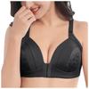 Women Fashion Comfortable Front Closure Bra Floral Pattern Supportive Design Adjustable Straps Soft Fabric Underwire-Free Style
