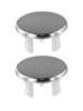 Bathroom Drain Hole Covers In Chrome Finish Pack of 2 Round Replacement Trims