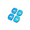 Titanium Blue Door Buckle Protection Cover Trim 4pcs For Cadillac XT5 2017-