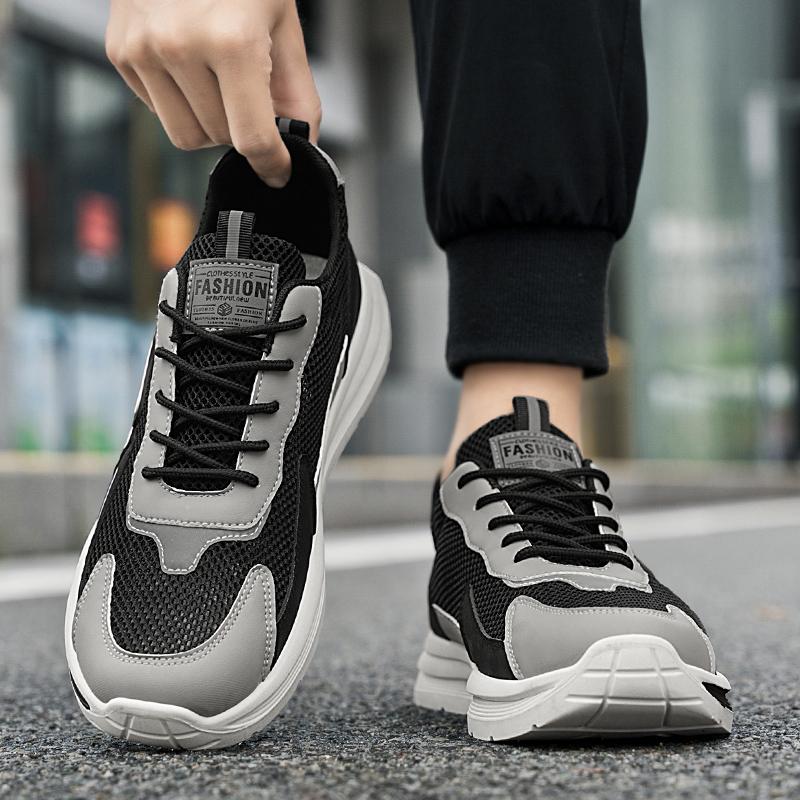 Men's Summer Breathable Hollow Out Me Trendy Versatile Sports Casual Korean Round Toe  Basic Versatility Outdoor Breathable